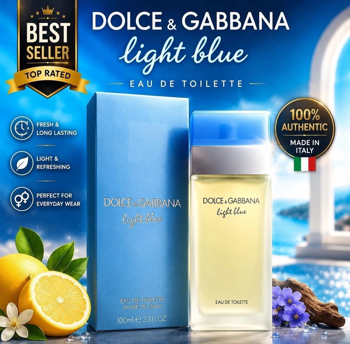 Dolce Gabbana Light Blue Women 100ml for sale | eBay