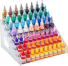 Acrylic Paint Organizer (7 Tier), Painting Bottle Holder, Clear Nail Polish Hold