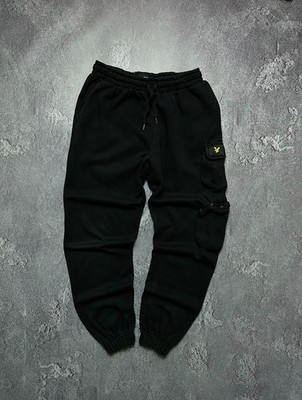 Vintage Sweatpants Lyle & Scott Big Logo Casual Mens S