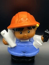 2002 FISHER PRICE LITTLE PEOPLE CONSTRUCTION WORKER FIGURE