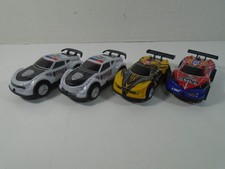 TRACK MASTER TRACK--4 SLOT CARS (1/43 SCALE)