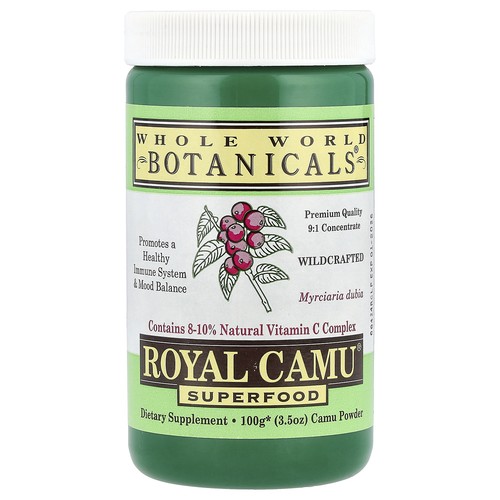 Whole World Botanicals Royal Camu Powder 3 5 oz 100 g Gluten-Free, Organic