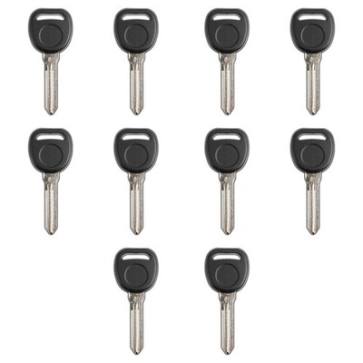 Lot 10 For New Transponder Ignition Chip Car Keyless Key Uncut Blade Circle Plus
