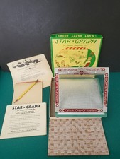 VTG 1950s Star Graph The Foremost Educational Toy Teaches Draw Write Print -EXC