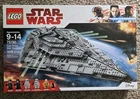 LEGO Star Wars First Order Star Destroyer #75190  Complete  Figures, Box, Manual