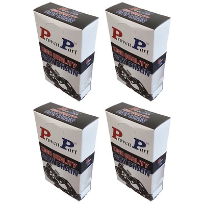 Proven Part 4 Semi Chisel Chains For 12'' Bar 1/4'' Pitch .043'' Gauge 65DL Fits St