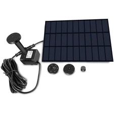 Durable Solar Powered Fountain Pump Set with 4 Spray Options for Your Garden