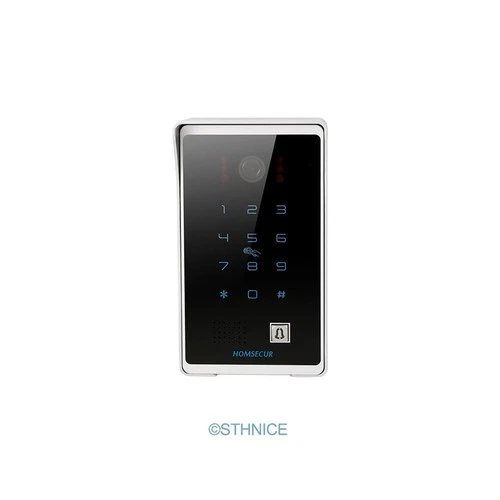 HOMSECUR 4 Wire Video Doorphone Entry Intercom Touch Screen Auto Phone Doorbell
