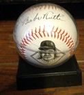 BABE RUTH Autographed Baseball Commemorative Souvenir In Plastic Bubble Case