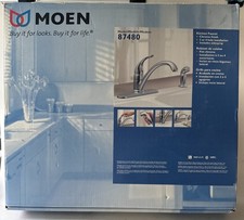 Moen New In Sealed Box 87480 Kitchen Faucet Chrome Finish Side Spray