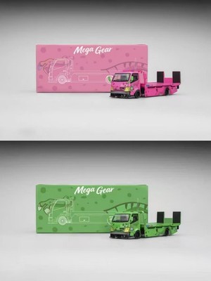 Mega Gear  MG 1:64 Modified H300 Flatbed Transport Trailer Alloy car Model