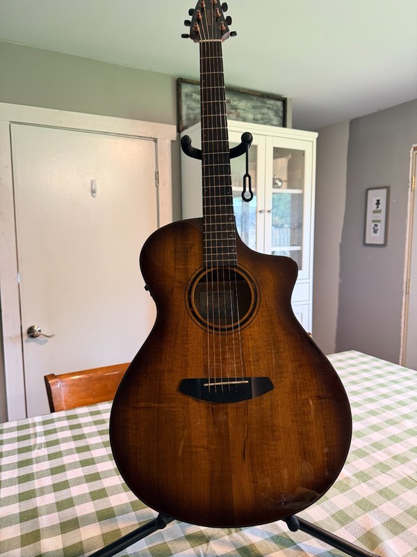 Breedlove Pursuit Exotic S Concert Edgeburst CE KOA Acoustic Electric MINT