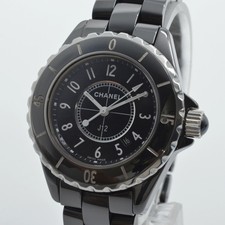 Used CHANEL H0682 J12 date Wrist watch Women Quartz Black