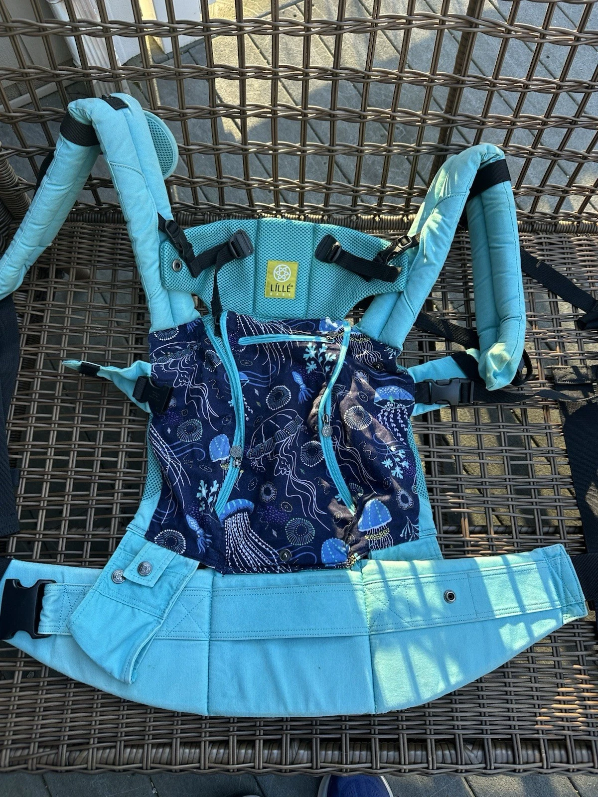 LILLE Baby Carrier Jellyfish Print Multicolor