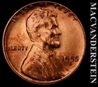 1955-S Lincoln Wheat Cent- Choice Gem Brilliant Unc Luster- No Reserve #K301