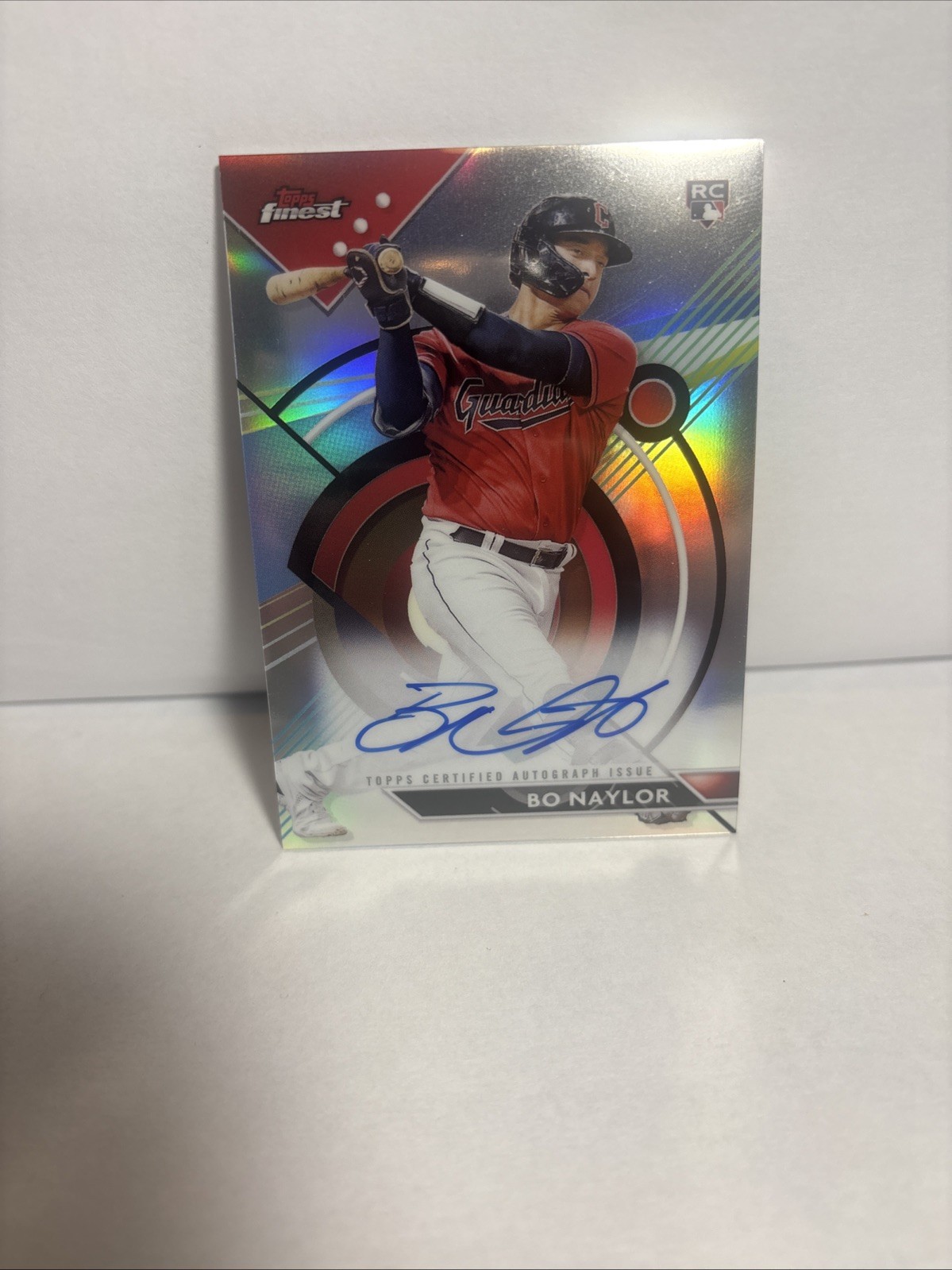 2023 Topps Finest - Finest Autographs Bo Naylor #FA-BN (AU, RC) ROOKIE GUARDIANS