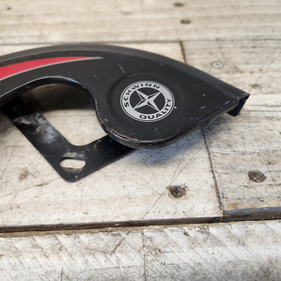 Black Red Modern Schwinn Cruiser Chain Guard 26" Wheel Tank Bike - Image 3 of 4