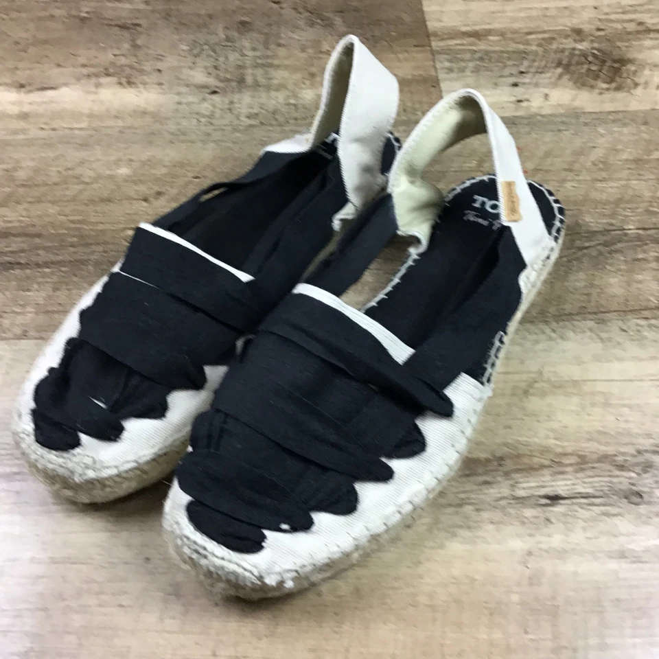 Sandalias Toni Pons Mujer Talla 44 US 12 Negras Alpargatas Hechas en España Foto 2 de 4