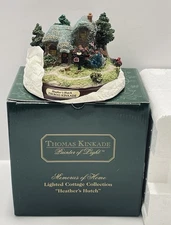 Thomas Kinkade Painters Of  Light HEATHER’S HUTCH Painted Cottage Collection NIB