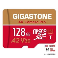 5-Years Data Recovery 128GB Micro SD Card, 4K 128GB 4K Camera Pro 1-Pack