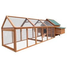 YES4PETS 350 CM XXL Chicken Coop Rabbit Hutch Ferret Cage Hen Chook Cat Kitten H