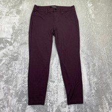 Liverpool Los Angeles Petite Burgundy Stretch Skinny Pants Sz 8/29 Boho Preppy