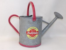 Vintage Galvanized Garden Watering Can Red Ha...