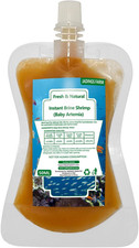 Brine Shrimp Fish Food, Ready to Use Aquarium Fish Food, Non-Living Instant Baby