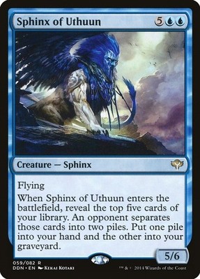 NM - Sphinx of Uthuun [DDN - 59] Duel Decks: Speed vs. Cunning