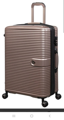 it Luggage Helixian Medium Expandable Wheel Suitcase Metalik Rose Gold  Tsa UK