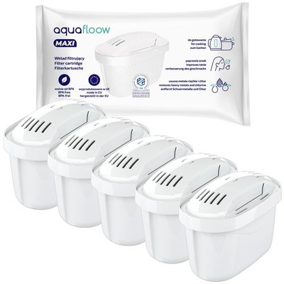 Wasserfilter Kartuschen ersetzen Brita Maxtra+, reduziert Kalk & Chlor, 5 Stück