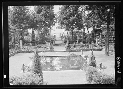 Photo:East Hampton Long Island NY Garden 1930s Pool Formal Garden