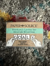 Alphabet Rubber Stamps Uppercase Paper Source Stackable Letter Set