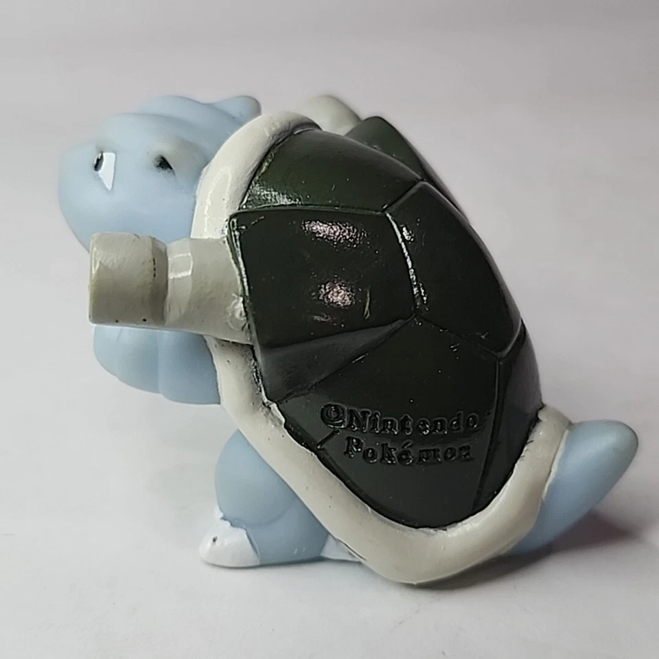 Figura de marioneta de dedo brillante Blastoise 2004 Pokemon 1,5" Bandai Foto 3 de 4