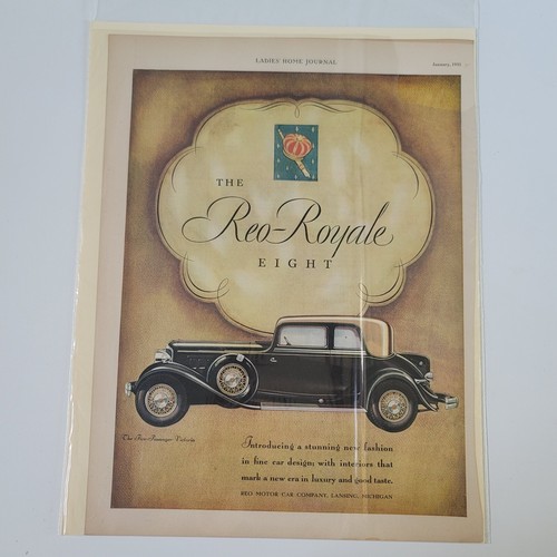 Reo-Royale Eight 1931 Auto Car Ad