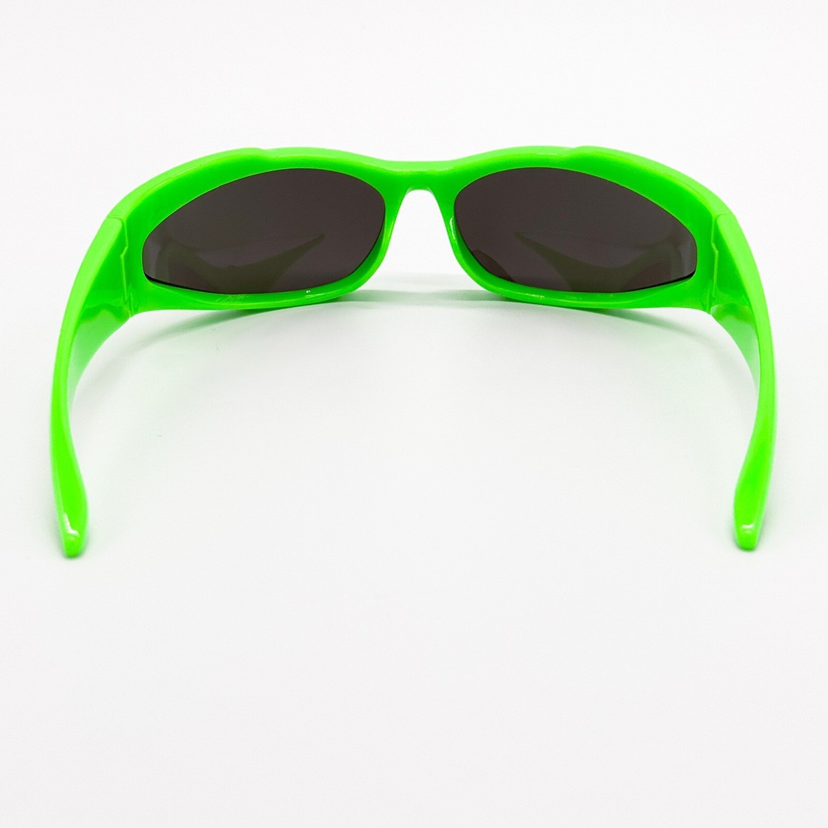 NEW BALENCIAGA BB0253S 005 OVAL GREEN GREY UNISEX SUNGLASSES  display picture 2