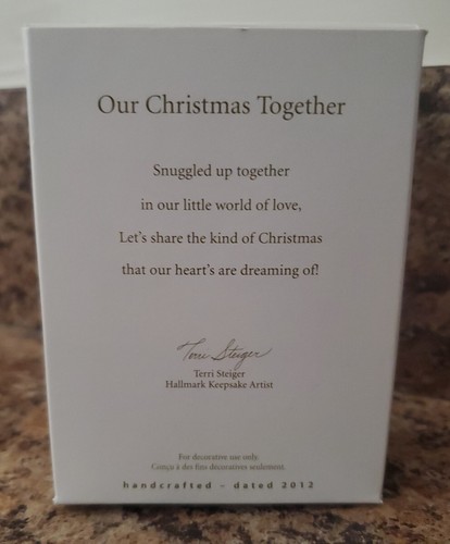 Decorazione Hallmark Keepsake Our Christmas Together datata 2012 nuova con scatola 🕊❤️ - Foto 13 di 14