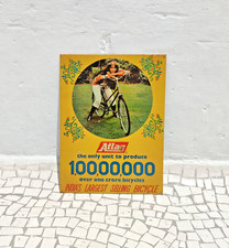 Vintage Indianer Schauspielerin Grafiken Atlas Fahrrad Werbe Dose Zeichen Brett