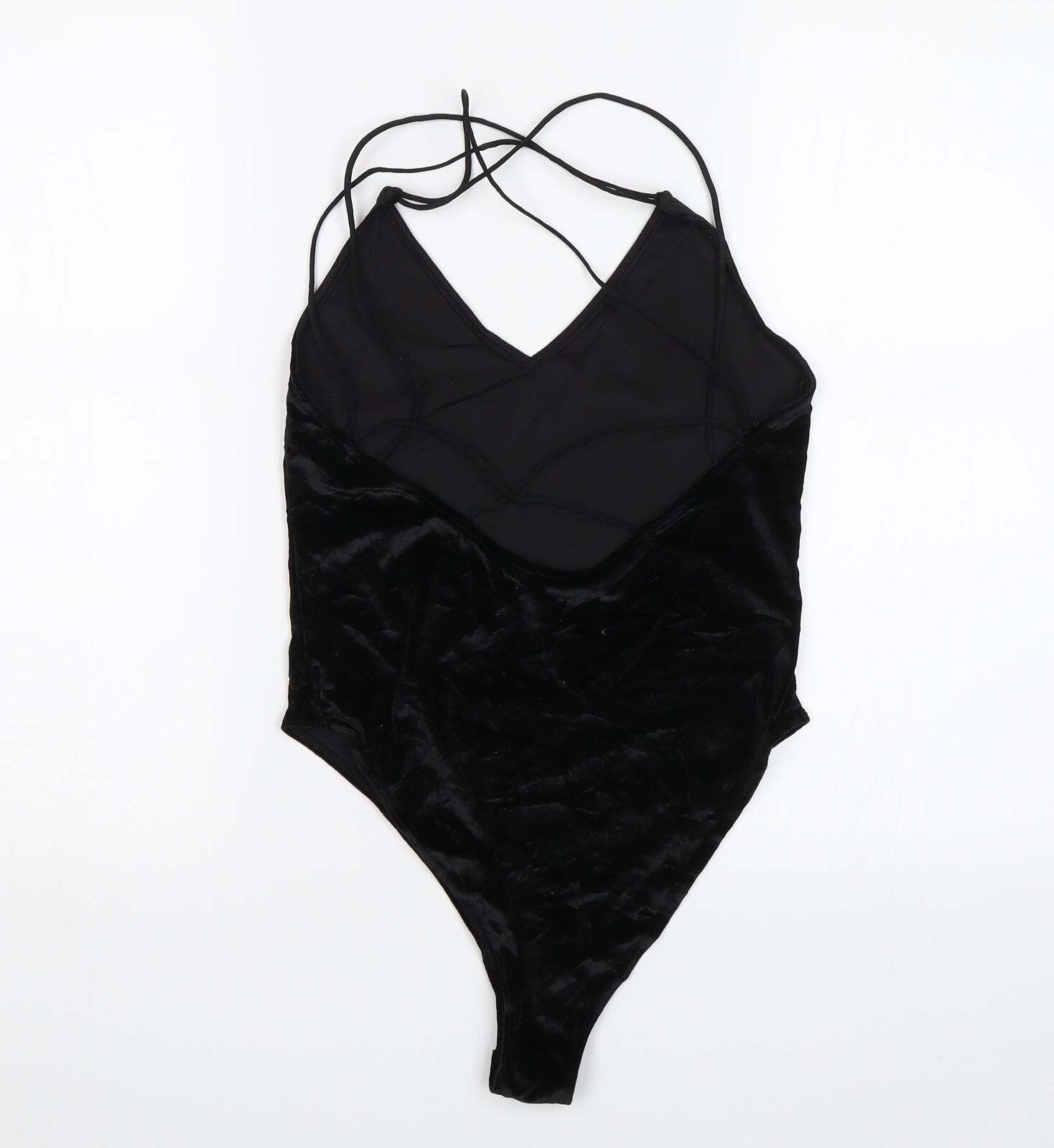 Divided Womens Black Polyester Blend Bodysuit One-Piece Size S image 2