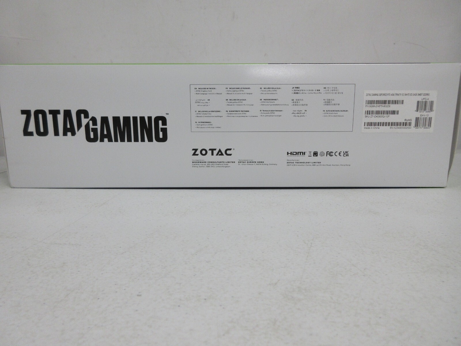 ZOTAC GAMING GeForce RTX 4090 Trinity OC White Edition Graphics Card 15