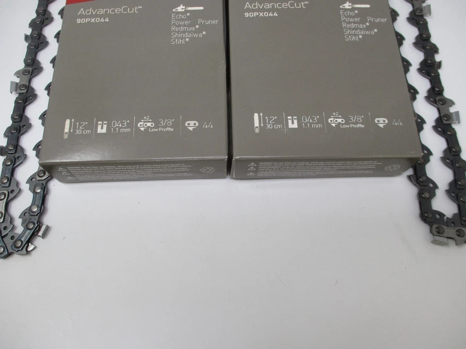 "2 cadenas de motosierra originales Oregon 90PX044 12"" 3/8"" bajo perfil 0,043"" 44 unidades" Foto 2 de 2