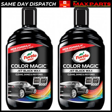 2x Turtle Wax Color Magic Jet Black Wax - 500ml