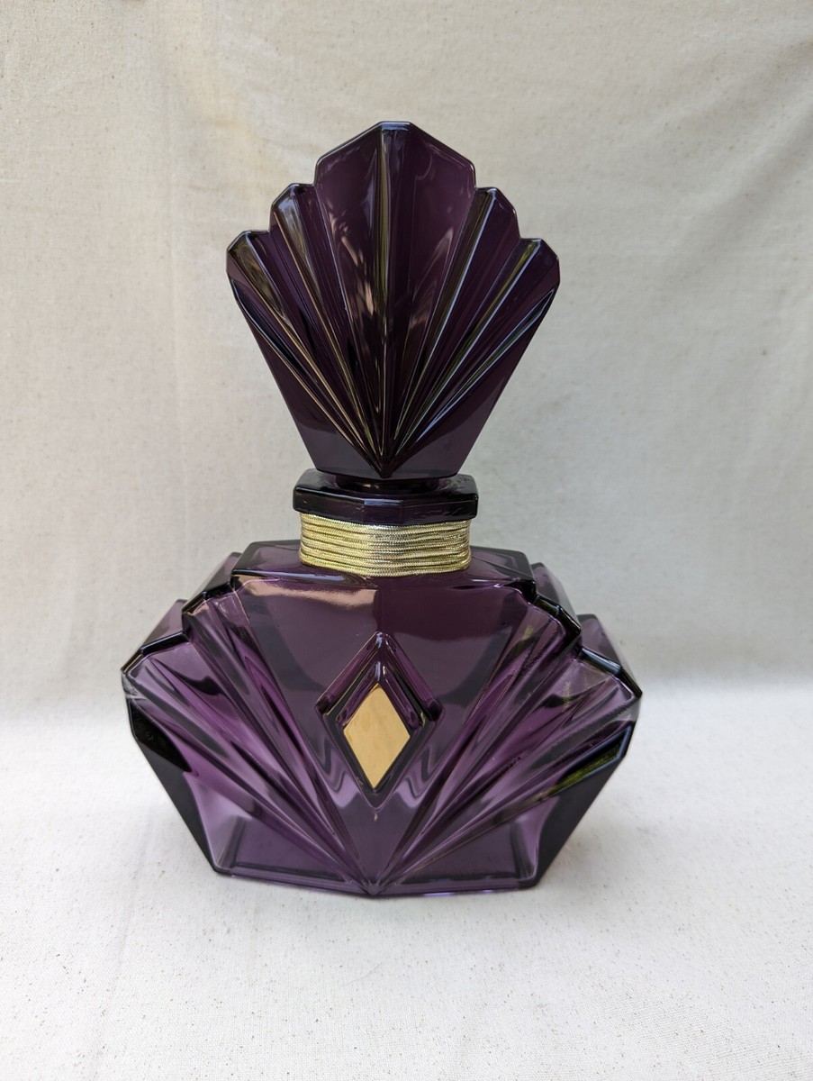 Elizabeth Taylor Passion Giant Store Display Perfume Bottle Purple Amethyst  Glas