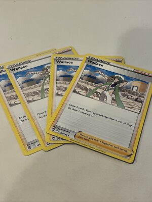 Pokemon TCG - 4x Wallace 166/195 Playset Silver Tempest - NM/M