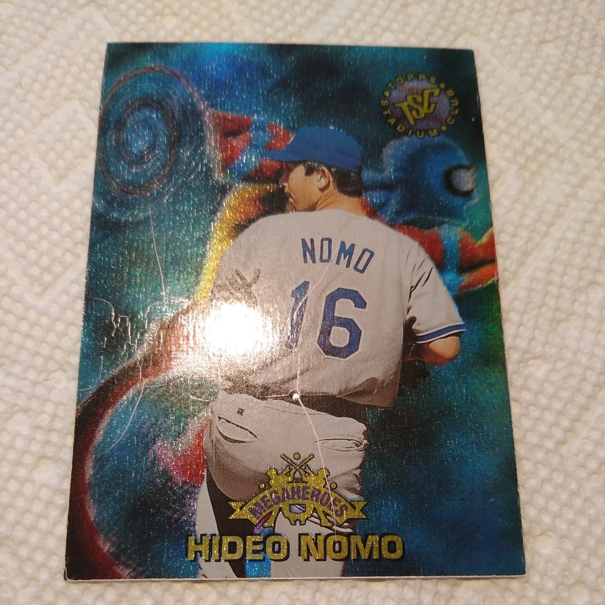 Hideo Nomo 1996 Stadium Club MEGA HEROES #MH3 Los Angeles Dodgers