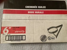 Selkirk / Supervent  Chimney 6" Pipe Wall Support #JSC6WB Stainless Steel  UL