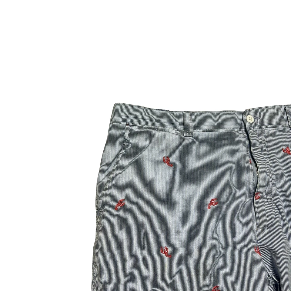 Pantalones Cortos Daniel Cremieux Para Hombre 38 Seersucker Rayas Estampado Langosta Calce Madison Foto 4 de 4