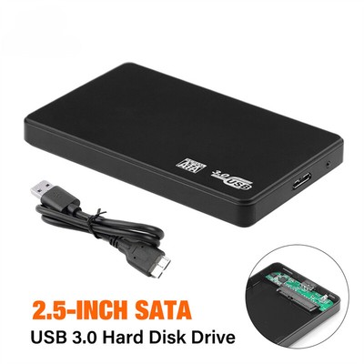2.5 Inch SATA USB 3.0 Hard Disk drive Power Adapter Cable SSD External Enclosure