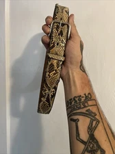 Genuine Vintage Snakeskin Belt Nocona Belt Co.