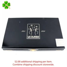 Las Calaveras Decimo Aniversario Empty Wood Cigar Box 11" x 7" x 1.5"